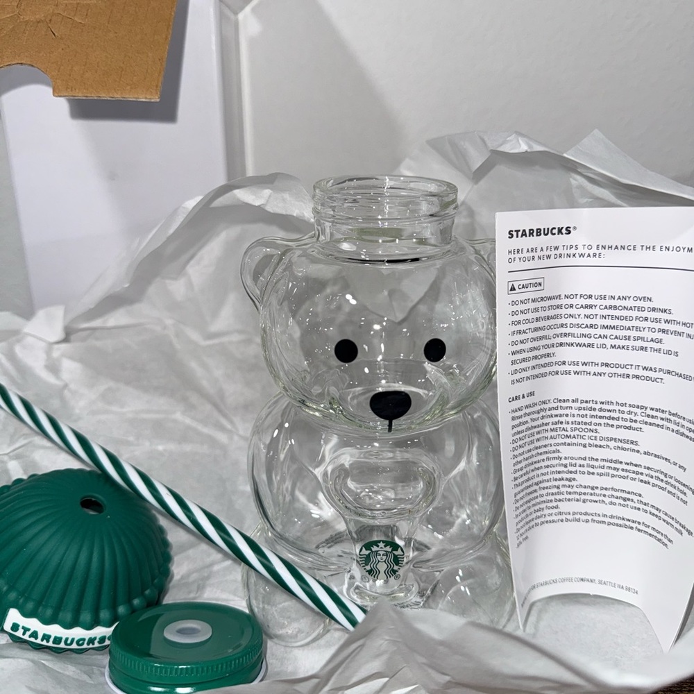 Glass Bear Tumbler - Picture 2 of 2
